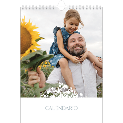 Calendario personalizzato A4 — Motivo floreale [copertina]