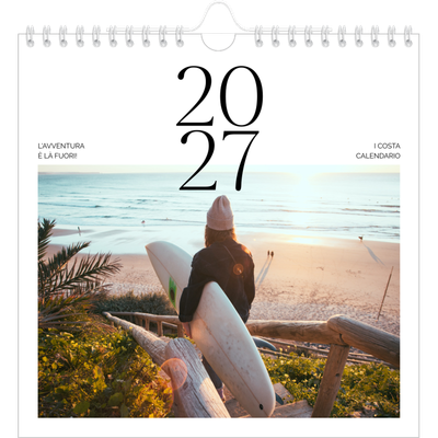 Calendari quadrati — Tramonti e surf [copertina]