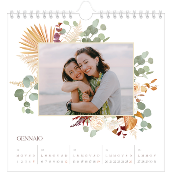 Calendario Fotografico Quadrato — Boho