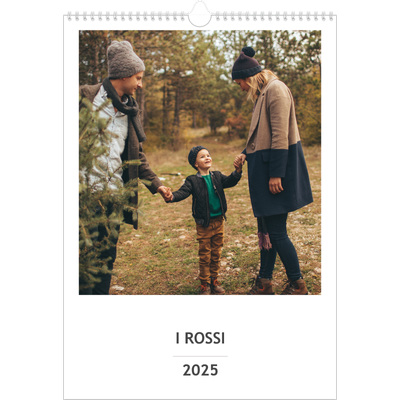 Calendario famiglia A3 verticale — Calendario semplice - Famiglia di 3 [copertina]
