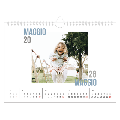 Calendario fotografico A4 — Tipo di coppia [copertina]