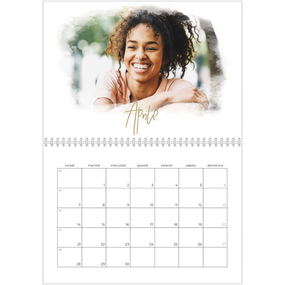 Calendario A4 Doppio — Effetti fotografici [Aprile]