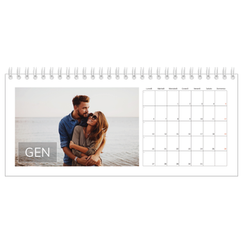 Calendario Fotografico da Tavolo — Data in sovraimpressione