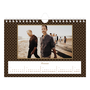 Calendario Fotografico A5 Orizzontale — Monocromatico vintage