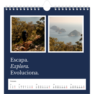 Calendari quadrati — Terra editoriale [Gennaio]
