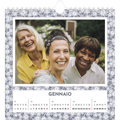 Calendari quadrati — In piena fioritura [Gennaio]