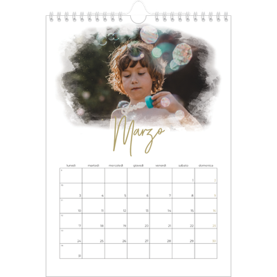 Calendario personalizzato A4 — Effetti fotografici [Marzo]