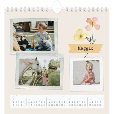 Calendari quadrati — Scrapbooking vintage [copertina]