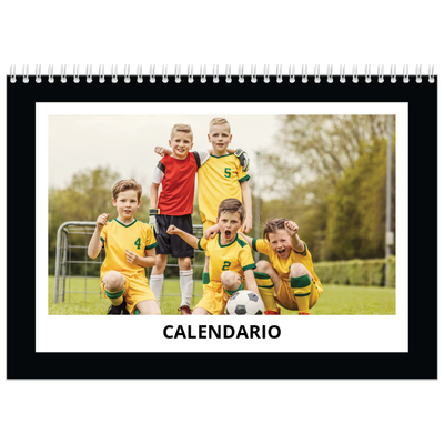 Calendario A4 Doppio — Cornice monocromatica [copertina]