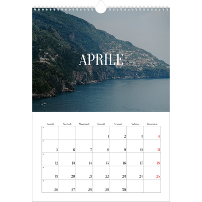 Calendario A3 verticale — Fuga infinita [Aprile]