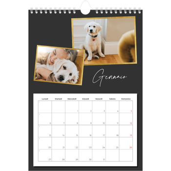 Calendario personalizzato A4 — Tanti ricordi