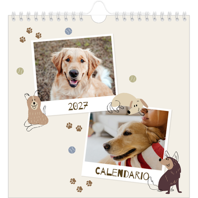 Calendari quadrati — Cucciolo giocherellone [copertina]