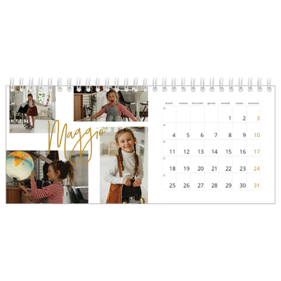 Calendari da tavolo — Ghirlanda d'oro [copertina]