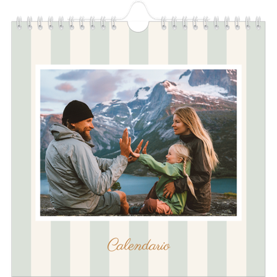 Calendari quadrati — Scrittura e strisce [copertina]