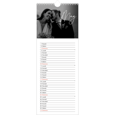 Calendario da cucina  — Scrittura elegante [copertina]