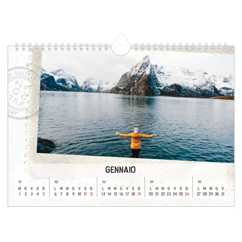 Calendario Fotografico A4 Orizzontale — Parts unknown