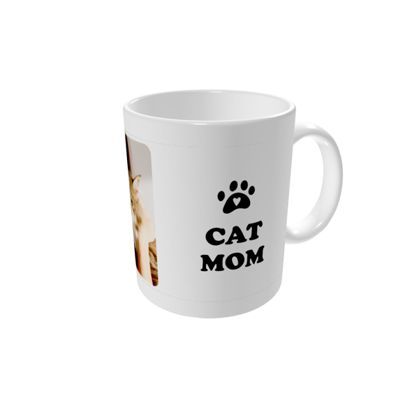 Tazze personalizzate — Cat mom - bianca