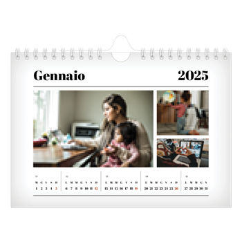 Calendario Fotografico A5 Orizzontale — Fresco di stampa
