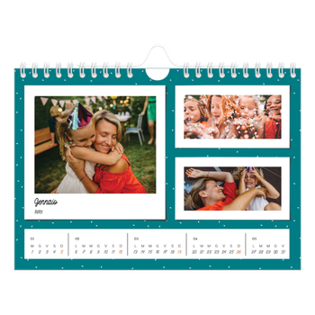 Calendario Fotografico A5 Orizzontale — Scatti pop di colore