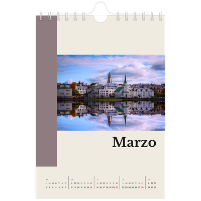 Calendario fotografico A5 — Vedute del mondo [Marzo]