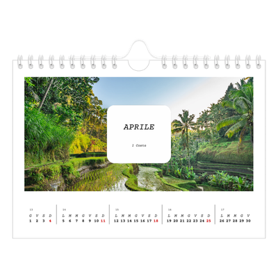 Calendario fotografico A5 — Tutta la storia [Aprile]