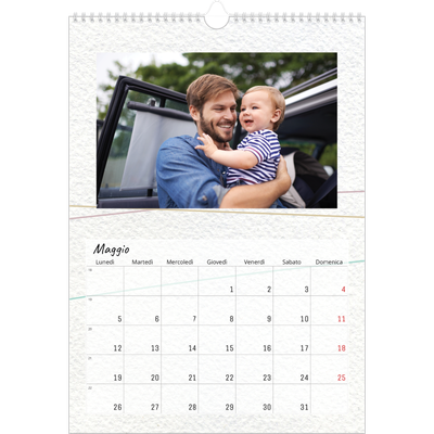 Calendario A3 verticale — Carta da regalo floreale [copertina]