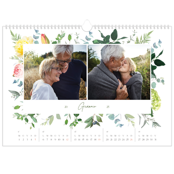 Calendario Fotografico A3 Orizzontale — Fiori tradizionali