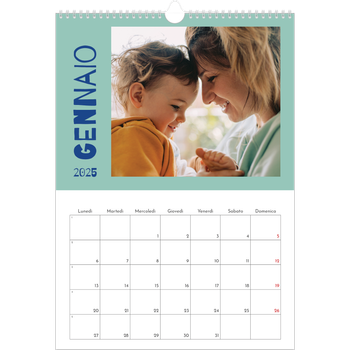 Calendario personalizzato A3 — Divertente colorato