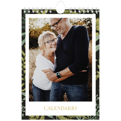 Calendario fotografico A5 — Carta da parati floreale [copertina]