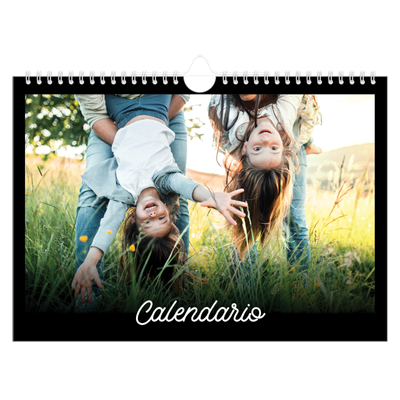Calendario fotografico A4 — Minimale nero [copertina]