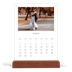 Calendario con supporto in legno verticale  — Classico cobalto [Marzo]