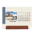 Calendario con supporto in legno orizzontale  — Vedute del mondo [Gennaio]