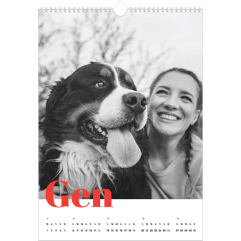 Calendario personalizzato A3 — Un anno audace