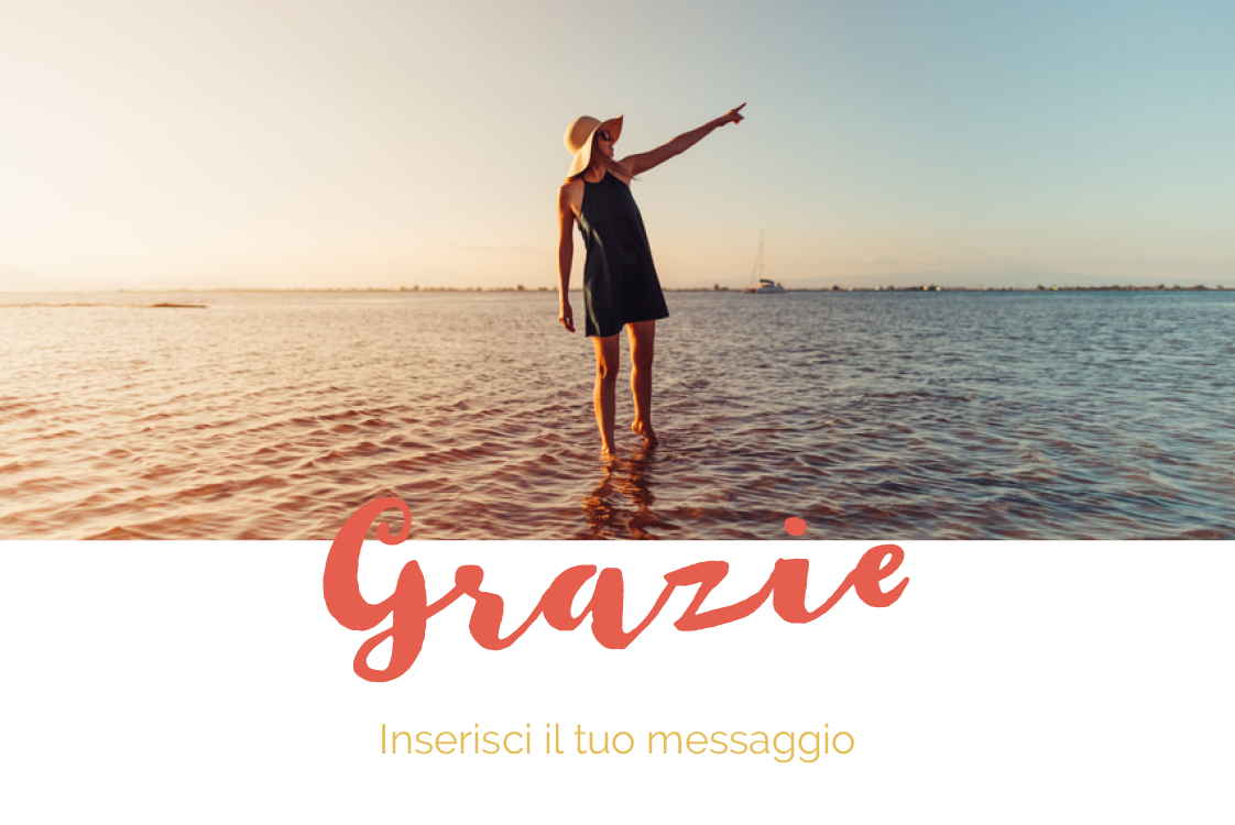 Biglietti di ringraziamento — Grazie vivace