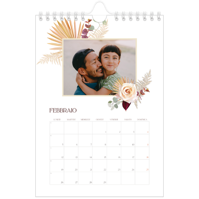Calendario fotografico A5 — Boho [Febbraio]