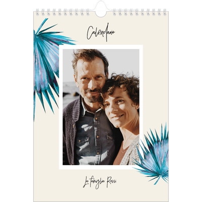 Calendario personalizzato A4 — Fiori dipinti [copertina]