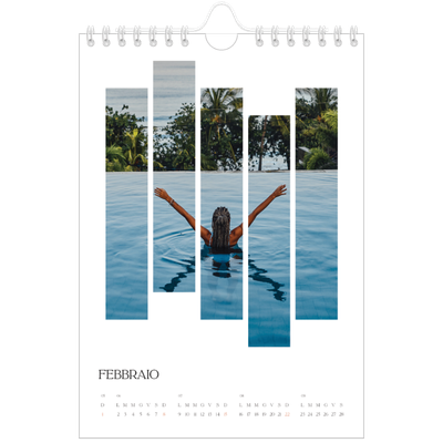 Calendario fotografico A5 — Mosaici di viaggio [Febbraio]