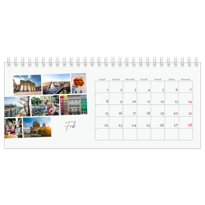 Calendari da tavolo — Soggiorno in città [Febbraio]