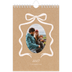 Calendario fotografico A5 — Kraft e fiocco [copertina]