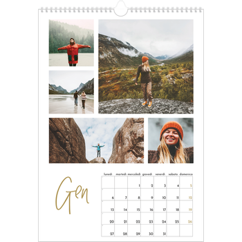 Calendario personalizzato A3 — Testo scarabocchiato