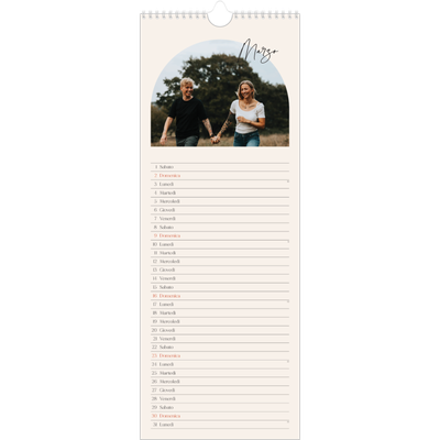 Calendario da cucina  — Ricordi ad arco [Marzo]