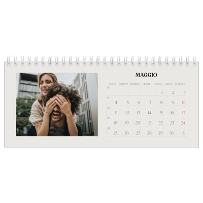 Calendari da tavolo — Avorio semplice [copertina]