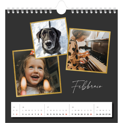 Calendari quadrati — Tanti ricordi [Febbraio]