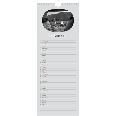 Calendario da cucina  — La strada aperta [Febbraio]
