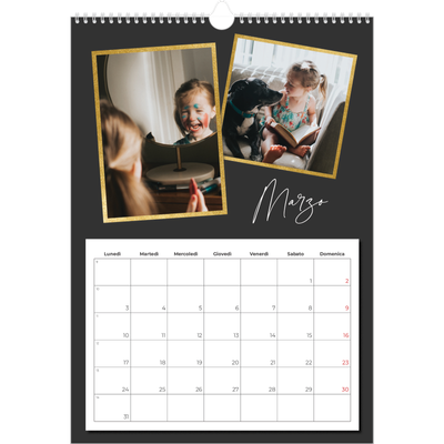 Calendario A3 verticale — Tanti ricordi [Marzo]
