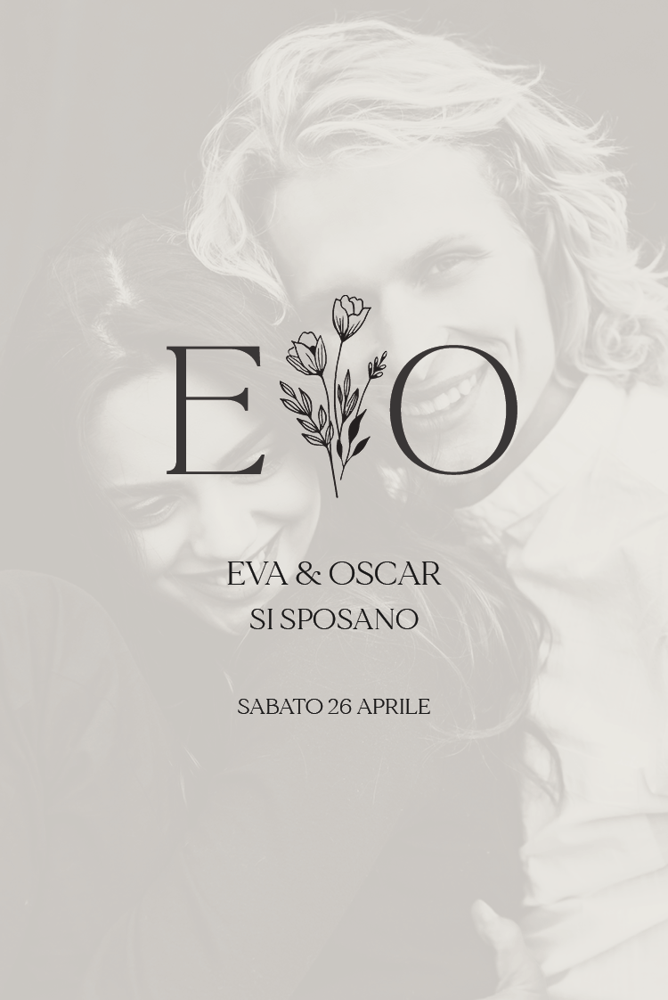 Inviti — Iniziali in fiore