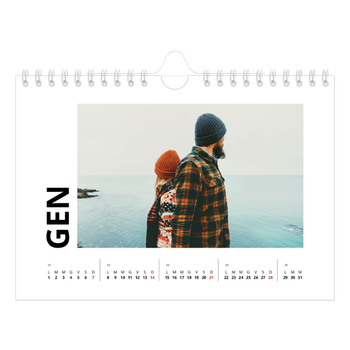 Calendario Fotografico A5 Orizzontale — White space
