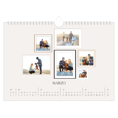 Calendario fotografico A4 — Galleria fotografica a parete [Marzo]
