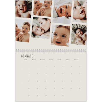 Calendario A4 Doppio — Ricordi in movimento