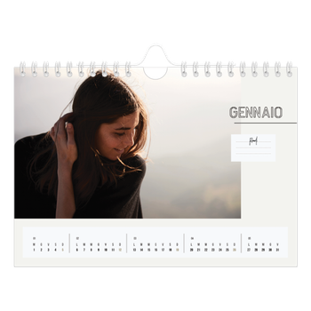 Calendario Fotografico A5 Orizzontale — Appunto a me stessa